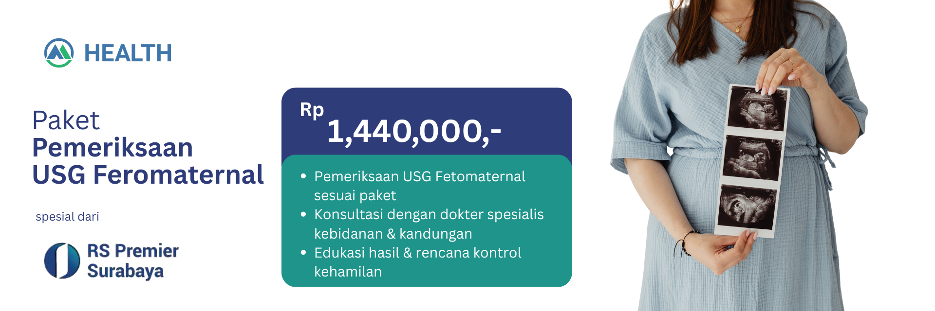 Paket Pemeriksaan USG Fetomaternal by RS Premier Surabaya